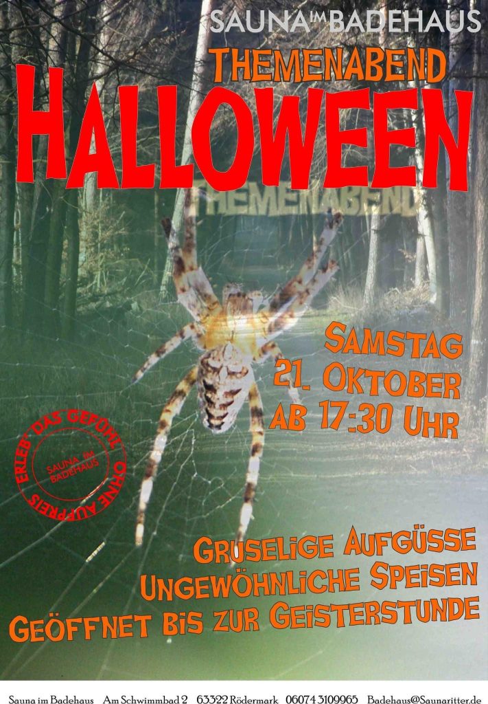 Halloween-Sauna 21. Oktober 2023